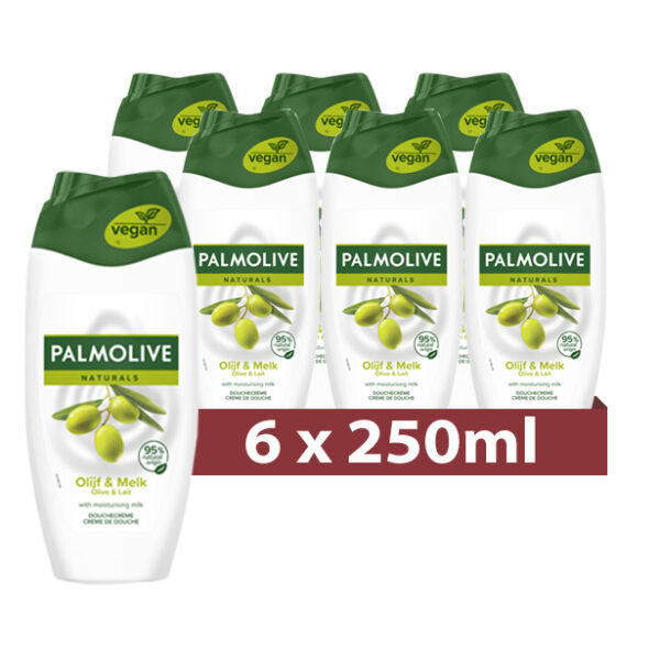 Palmolive Douchecrème Olijf & Melk 6 x 250ml - Voordeelverpakking