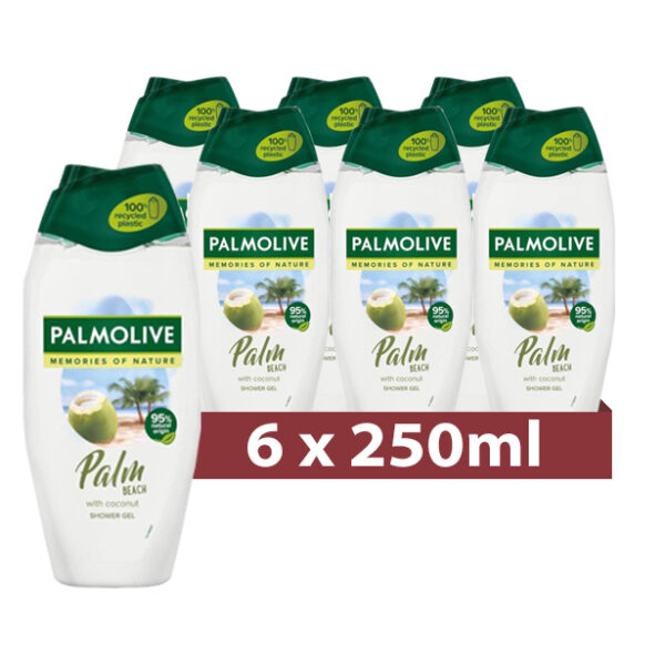 Palmolive Douchegel Palm Beach 6 x 250ml - Voordeelverpakking