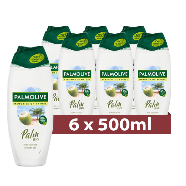 Palmolive Douchegel Palm Beach 6 x 500ml - Voordeelverpakking