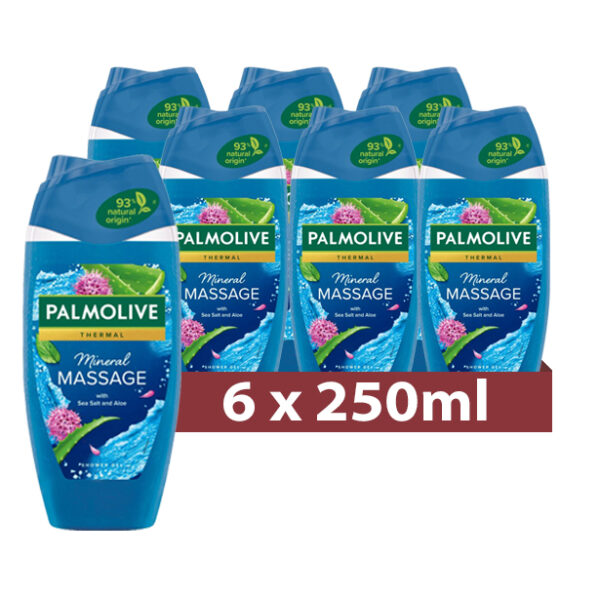 Palmolive Douchegel Mineral Massage 6 x 250ml - Voordeelverpakking