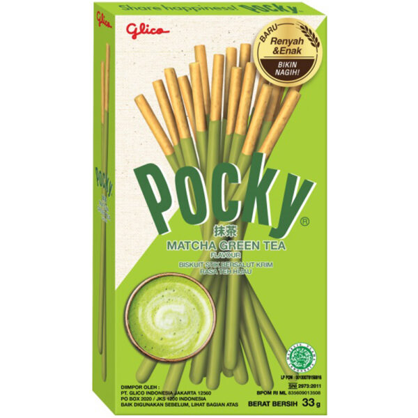 Pocky Biscuitstokjes Milky Matcha 39g
