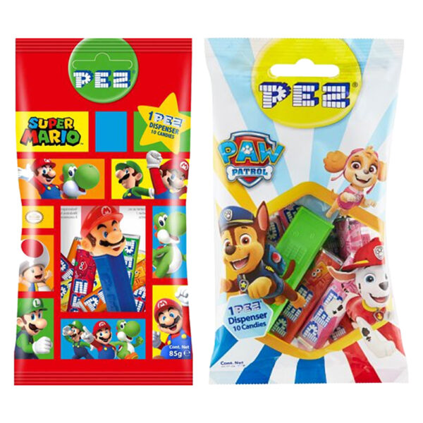 PEZ Dispenser + 10 Snoeprolletjes Diverse Figuurtjes 85g - Afbeelding 2