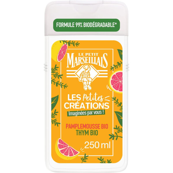 Le petit Marseillais Douchegel Bio Pompelmoes & Thijm 250ml - Afbeelding 2