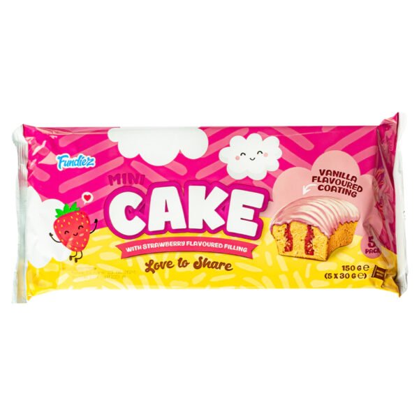 Fundiez Mini Cake Aardbei 5 x 30g - Apart Verpakt