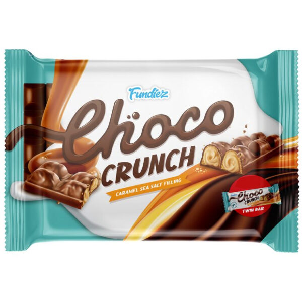 Fundiez Choco Crunch Koeken Caramel en Zeezout 3 x 45gr - Afbeelding 2