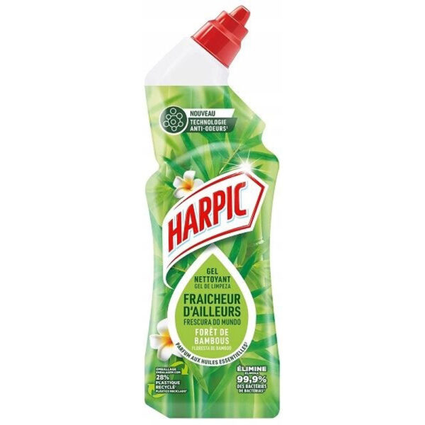 Harpic WC Gel Wereldse Frisheid Bamboebos - Anti-Geur Technologie 750ml