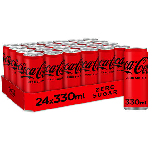 Coca Cola Zero 24 x 33cl BE - Afbeelding 2
