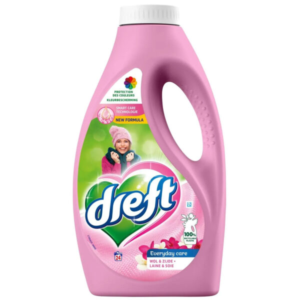 Dreft Vloeibaar Wasmiddel Wol & Zijde 24 wasb./1,32L