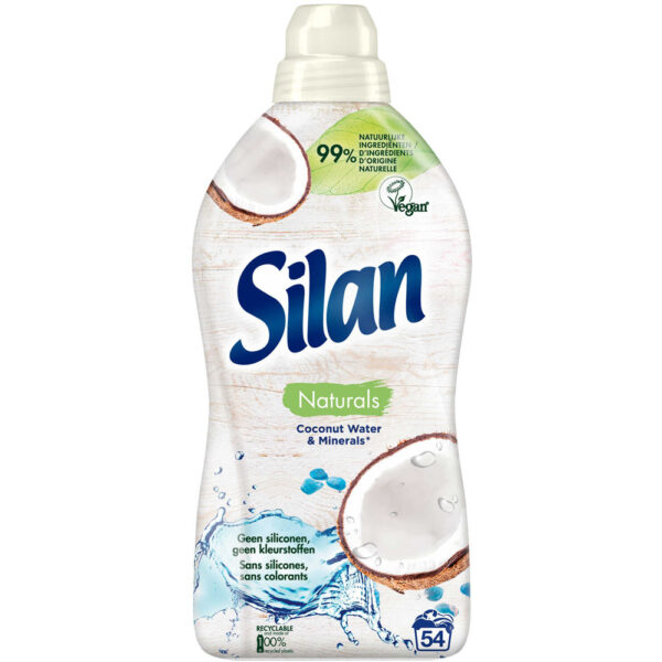 Silan Wasverzachter Naturels Coconut Water & Minerals 54wasb./1.242L - Afbeelding 2