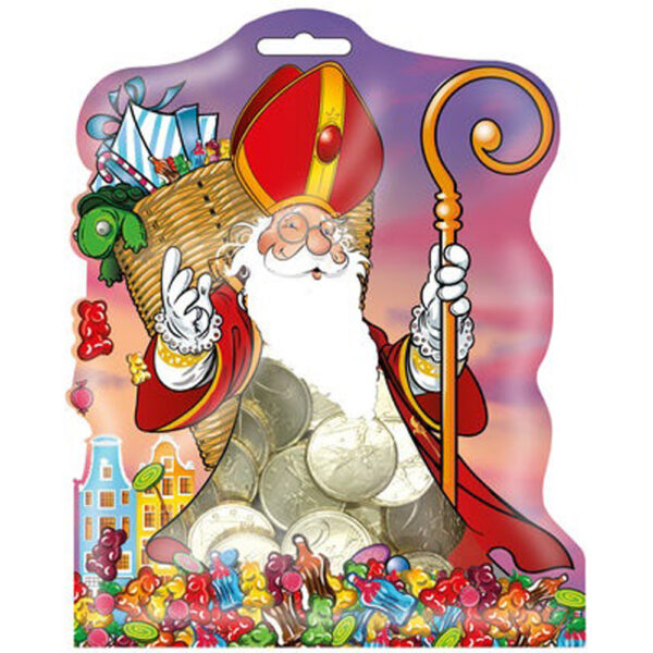 Sinterklaas Snoepzak Munten 8st 40gr