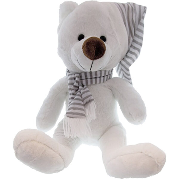 Pluche Beer Met Sjaal & Muts 40cm - Afbeelding 2