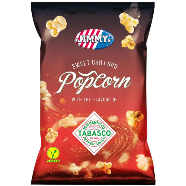 Jimmy's Popcorn Sweet Chili BBQ Tabasco 90g