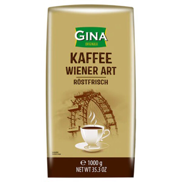 Gina Koffiebonen 1kg - Gebrande Koffie - Afbeelding 3