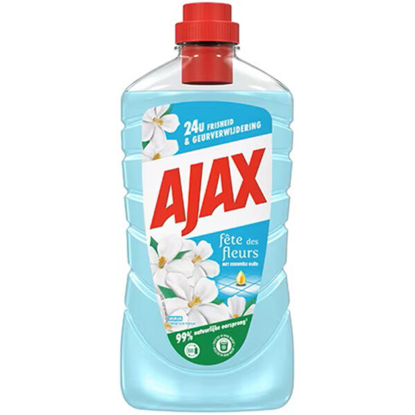 Ajax Allesreiniger Jasmijn Met Essentiële Oliën - 24u Frisheid & Geurverwijdering 1,25L