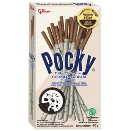 Pocky Biscuitstokjes Cookies & Cream 45g