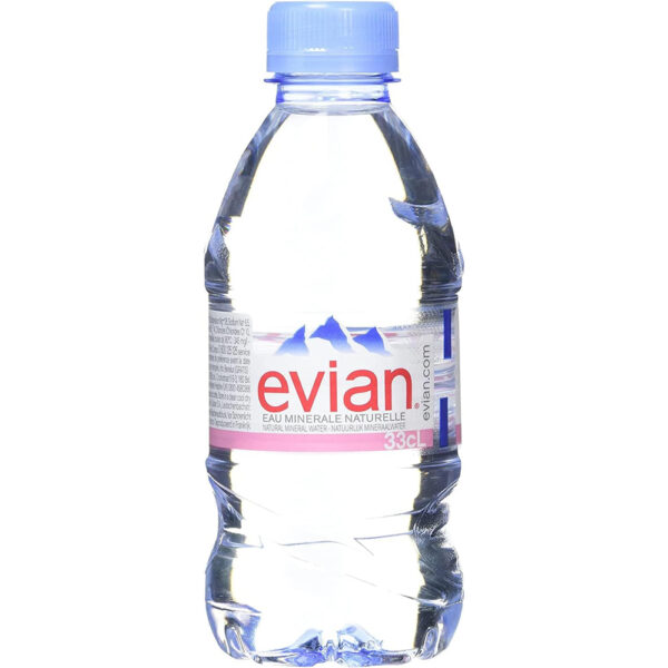 Evian Natuurlijk Mineraalwater 24 x 33cl PET Plat Water - Afbeelding 2