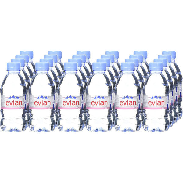 Evian Natuurlijk Mineraalwater 24 x 33cl PET Plat Water