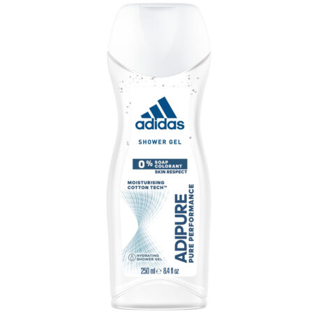 Adidas Douchegel Adipure Pure Performance - Shower Gel - 0% Zeep & Kleurstoffen - 250ml