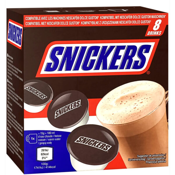 Snickers Chocolademelk Dolce Gusto Pods – 8 Capsules