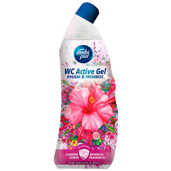 Ambi Pur WC Active Gel - Pink Hibiscus & Roos - Reiniging & Frisheid - Toiletreiniging 750ml