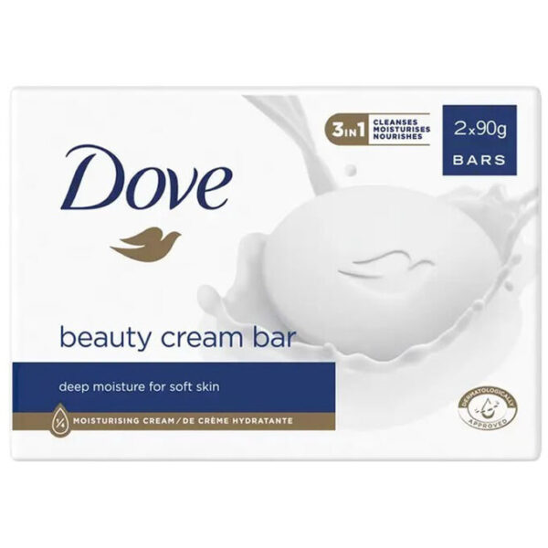 Dove Zeep - 3 In 1- Voor Een Zachte Huid 2 x 90gr - Afbeelding 2