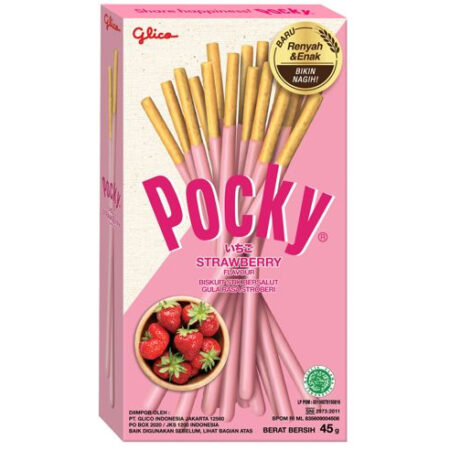 Pocky Biscuitstokjes Aardbei 45g Halal