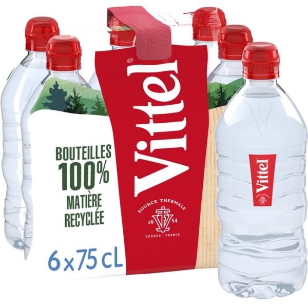 Vittel Mineraal Water - Sport Dop 6 x 75cl