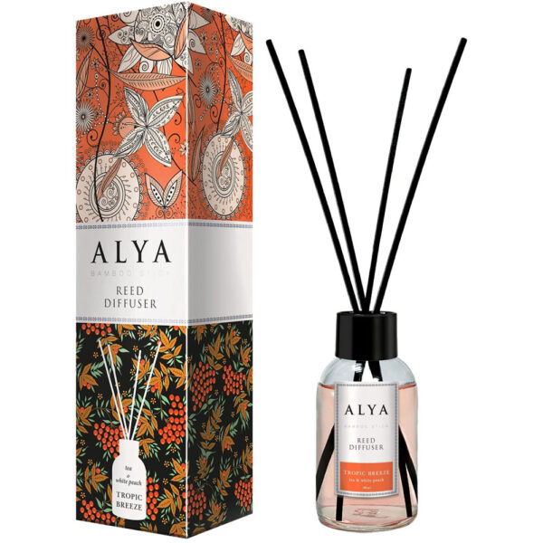 Alya Bamboo Geurstokken - Decoratieve Luchtverfrisser - Tropic Breeze 100ml