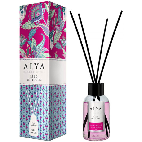 Alya Bamboo Geurstokken - Decoratieve Geurverfrisser - Sweet Splash 100ml