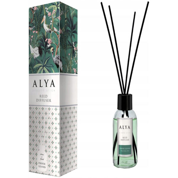 Alya Bamboo Geurstokken - Decoratieve Geurverfrisser - Exotic Leaves 100ml