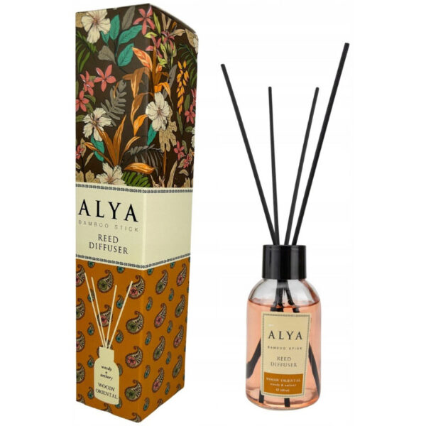Alya Bamboo Geurstokken - Decoratieve Luchtverfrisser - Woody Oriental 100ml