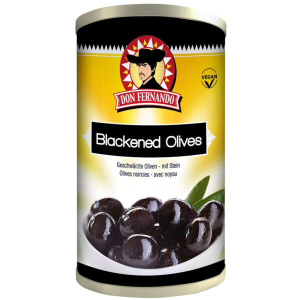 Don Fernando Zwarte Olijven Met Pit 350g - Blik - Vegan - Afbeelding 3