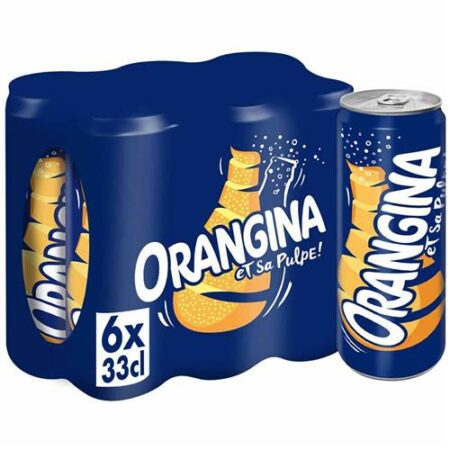 Orangina Limonade 6 x 33cl - Sleek Blikjes - 6-Pack