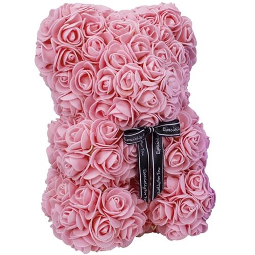 Rozenbeer Met Strik “Especially For You” 25cm - Roze