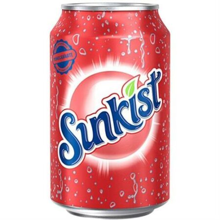 Sunkist Limonade Pomgranate 33cl – Blikje – Bruisend - Granaatappelsmaak