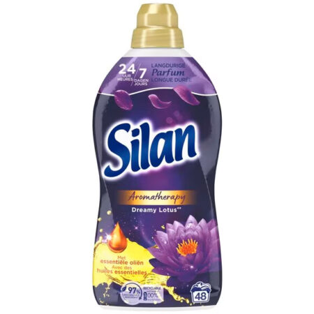 Silan Wasverzachter Aromatherapy – Dreamy Lotus – 48wasb./1,056L – Essentiële Oliën – Langdurige Parfum