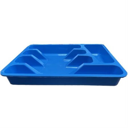 Bestekbak 5-delig Blauw 33x26x5cm