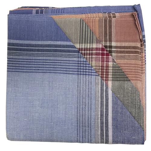 Diverse Gekleurde Heren Zakdoeken - 12 stuks