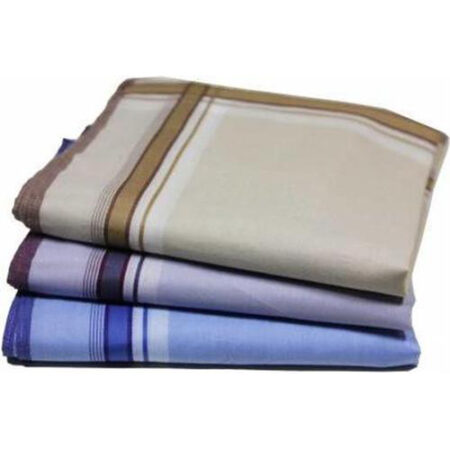 Tiseco Heren Zakdoeken Streep 12 stuks/3 Kleuren - 40 x 40cm