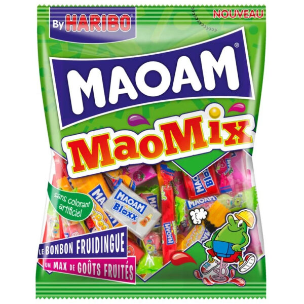 Maoam Snoep MaoMixx 250g - Snoepjes Mix - Met Fruit & Cola Smaak - Apart Verpakt