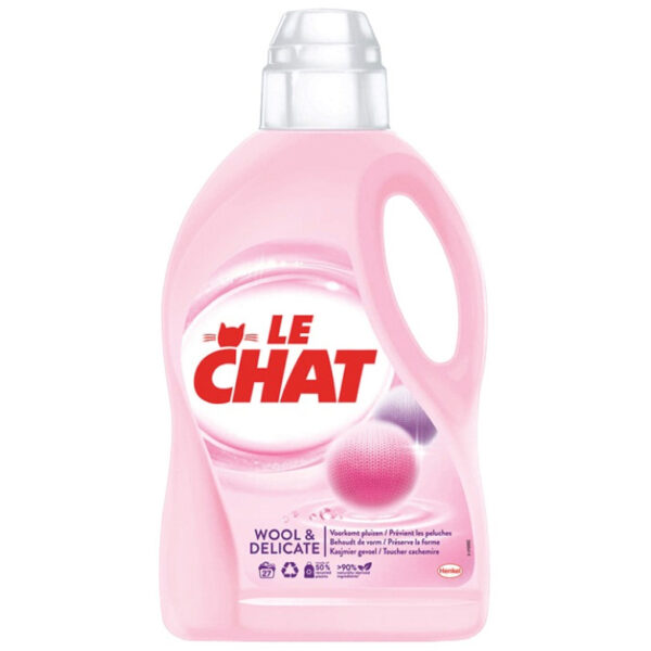 Le Chat Vloeibaar Wasmiddel Wol & Delicate Was 27 Wasb./1,25L