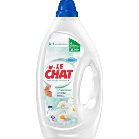 Le Chat Vloeibaar Wasmiddel Zachte Lentebloesem 33 Wasbeurten - Sensitive Freshness - Hypoallergeen