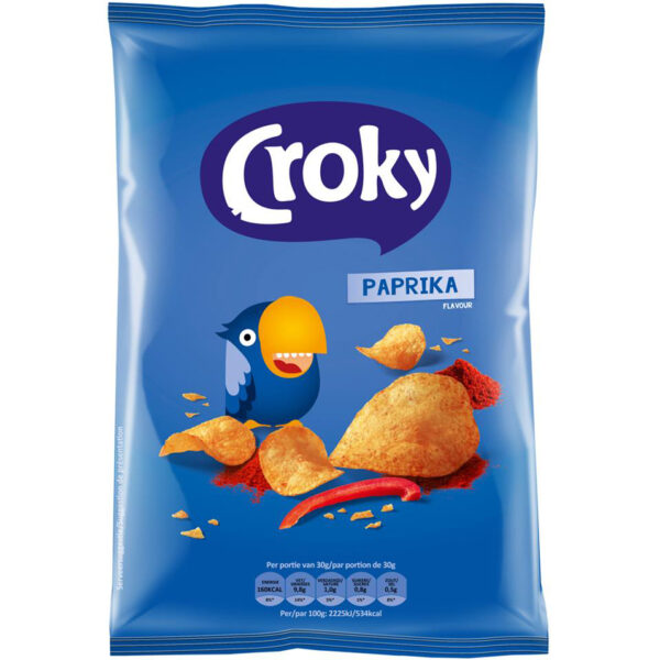 Croky Chips Paprika 100g - Afbeelding 2