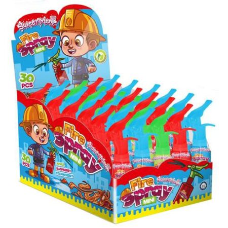 Sweet Mania Fire Spray 30 x 25ml - Snoepspray Met Fruitsmaak - Display Verpakking - 30 Stuks
