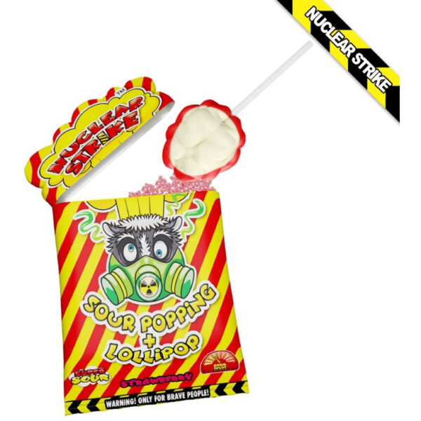 Nuclear Strike Zure Lolly – Super Zure Knetterende Popping Lolly in grootverpakking