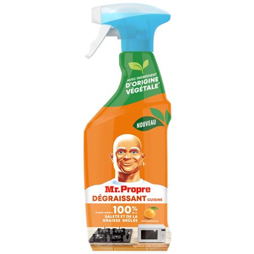 Mr Propre Keukenontvetter Mandarijn Boost 500ml - Spray - Elimineert 100% Vuil & Verbrand Vet - Afbeelding 2
