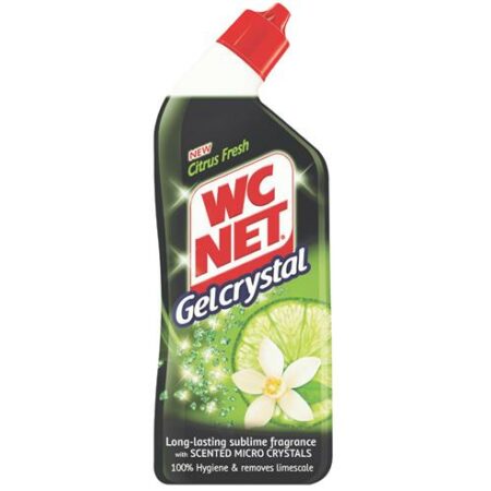WC Net Toiletreiniger Gelcrystal - Citrus Fresh 750ml - Langdurige Frisse Geur – Hygiëne – Verwijdert Kalk