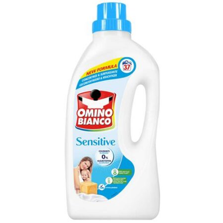 Omino Bianco Vloeibaar Wasmiddel Sensitive 37wasb./1,48L - Hypoallergeen - 0% Kleurstoffen - Geconcentreerd & Krachtig