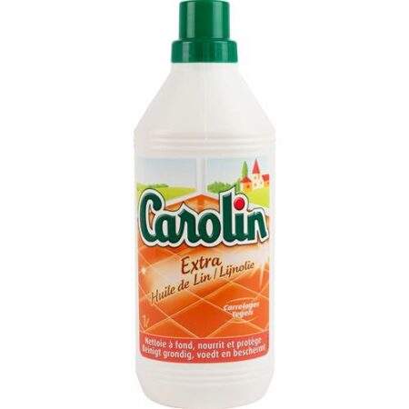 Carolin Vloerreiniger Extra Lijnolie 1L - Parfumeert 2x Zo Lang - Reinigt Grondig, Voedt & Beschermt