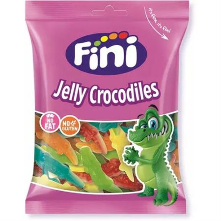 Fini Snoepzakje Jelly Crocodiles 90g - Glutenvrij & Vetvrij